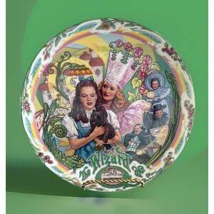 Vintage 1993 The Wizard Of Oz Musical Plate "The Lullabye Plate #19755A W/stand
